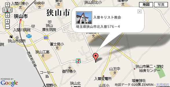 教会近郊地図